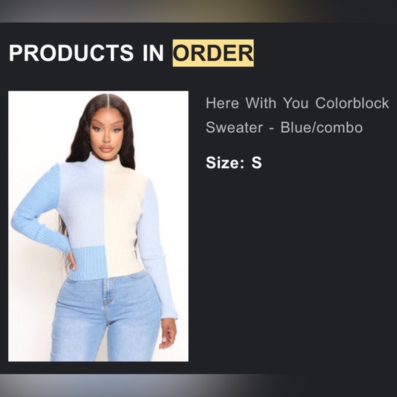 Colorblock Ribbed Turtleneck Sweater - Picture 2 of 2